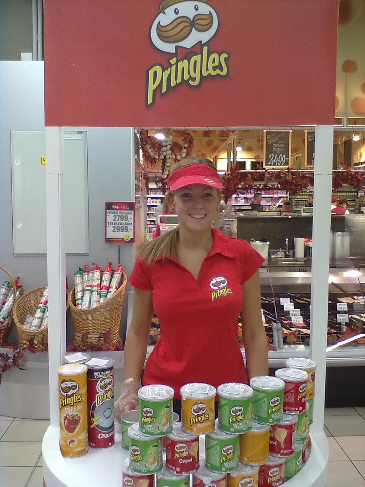 Pringles áruházi promóció